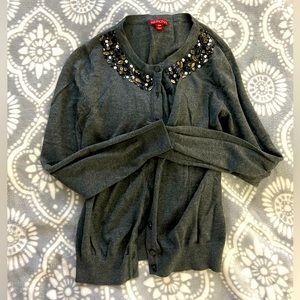 Target Merona Jeweled Cardigan, worn once, size small